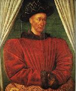 FOUQUET, Jean, Portrait of Charles VII of France dg